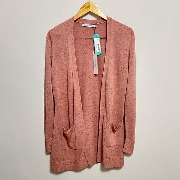 Stitches&Stripes Lillianna Speckled Pink Lightweight Cardigan NWT Small - Picture 1 of 7